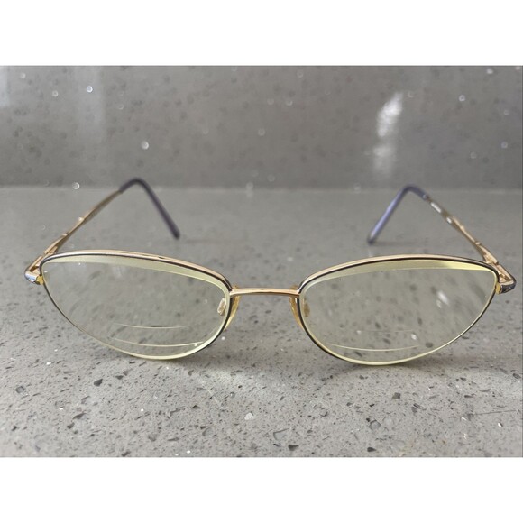 JESSICA MCCLINTOCK CV JMC 162 Lilac EYEGLASSES Frames ONLY 53-17-125 Half Rim - Picture 1 of 14